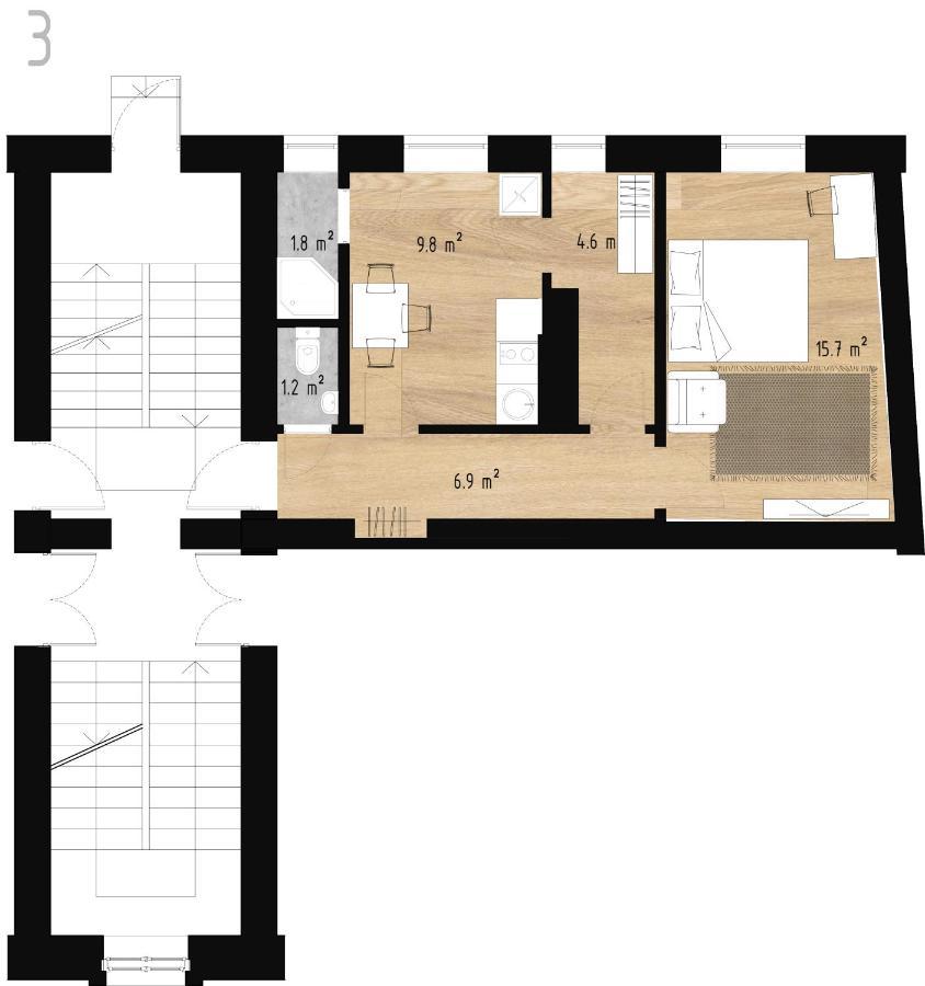 Stories Writer'S Ap 40Sqm Renovated Free Parking Apartment Рига Екстериор снимка